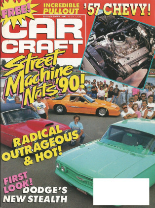 CAR CRAFT 1990 OCT - COOL 57 BEL AIR, STEALTH TWIN-T*